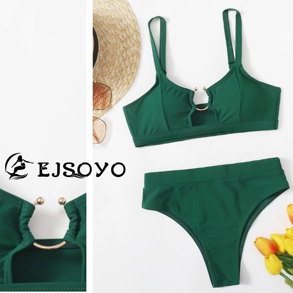 EJ SOYO 🏖️ High Waisted Ring-Top Bikini 🏖️ NEW WITH TAGS!
